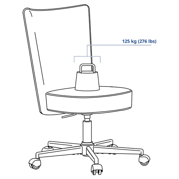 BRYTNING Swivel chair, Naggen beige