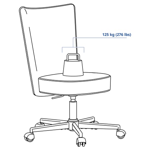 BRYTNING Swivel chair, Naggen beige
