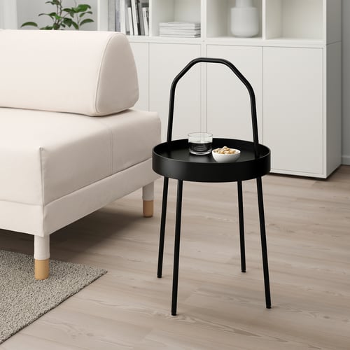 BURVIK side table, black, 38 cm (15") IKEA CA