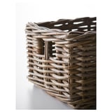 BYHOLMA Basket, gray, 9 ¾x11 ½x6 "