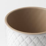 CHIAFRÖN Plant pot, white, 3 ½ "