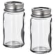 Option: CITRONHAJ Salt and pepper shakers, clear glass/stainless steel, 3 ¼ "