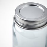 CITRONHAJ Spice jar, clear glass/stainless steel, 3 oz