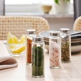 CITRONHAJ Spice jar, clear glass/stainless steel, 3 oz