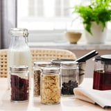 CITRONHAJ Spice jar, clear glass/stainless steel, 12 oz