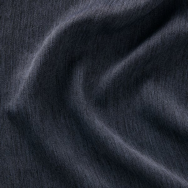 DAGÖGA Blackout curtains, 1 pair, blue-gray/with heading tape, 57x98 "