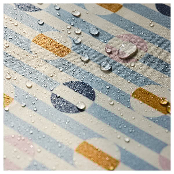 DAKSJUS Tablecloth, wipeable/stripe pattern blue, 57x94 "