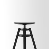 DALFRED Bar stool, black, 24 3/4-29 1/8 "