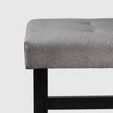 DALHOLEN Bench, gray/black-brown, 44 1/8 "