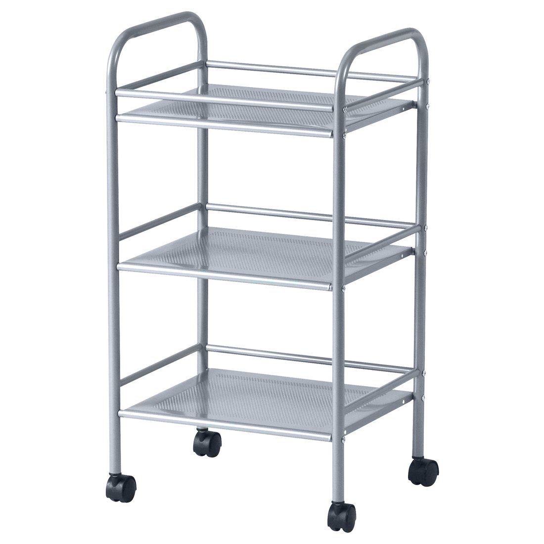 DRAGGAN Cart, silver color, 16x125/8x293/8" (41x32x75 cm) IKEA
