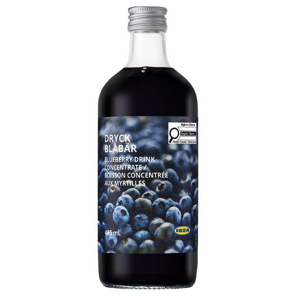DRYCK BLÅBÄR Blueberry syrup, 17 oz