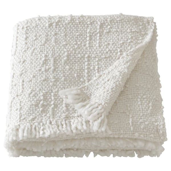 DYSTERMAL Throw, off-white, 51x67 "
