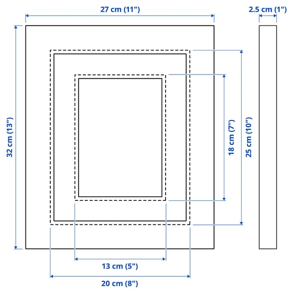 EDSBRUK Frame, white, 8x10 "