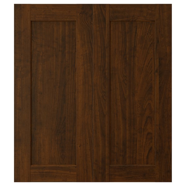 Edserum 2 P Door Corner Base Cabinet Set Wood Effect Brown Ikea