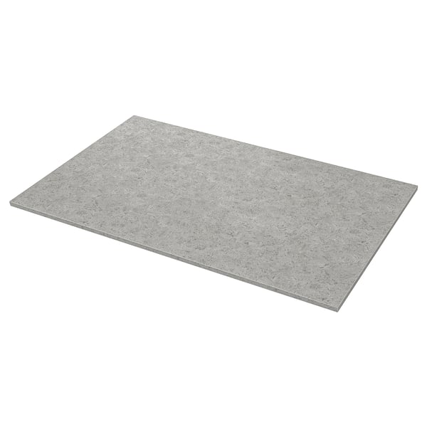 EKBACKEN Countertop for kitchen island, limestone effect/laminate, 74x42x1 1/8 "