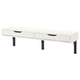 EKBY ALEX / RAMSHULT Wall shelf, white/black, 46 7/8x11 3/8 "