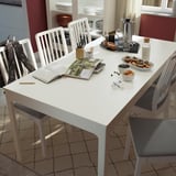 EKEDALEN Extendable table, white, 70 7/8/94 1/2x35 3/8 "