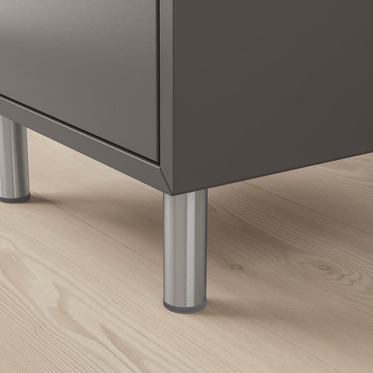 EKET Storage combination with legs, dark gray/light gray, 133/4x133