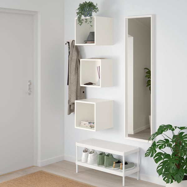 EKET Wall-mounted cabinet combination, white, 41 3/8x13 3/4x27 1/2 "