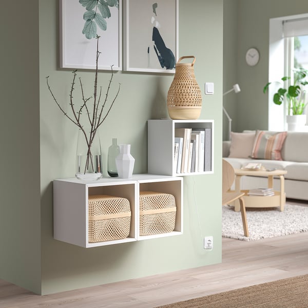 EKET Wall-mounted cabinet combination, white, 41 3/8x13 3/4x27 1/2 "
