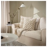 EKGULDMAL Cushion cover, geometric natural, 20x20 "