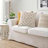 EKGULDMAL Cushion cover, geometric natural, 20x20 "
