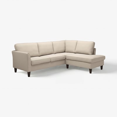 EKHOLMA Cvr f crnr sofa, 4-seat w open end, Hakebo beige