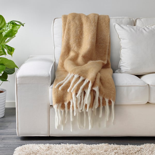 EKKRONMAL Throw, yellow, 51x67 "