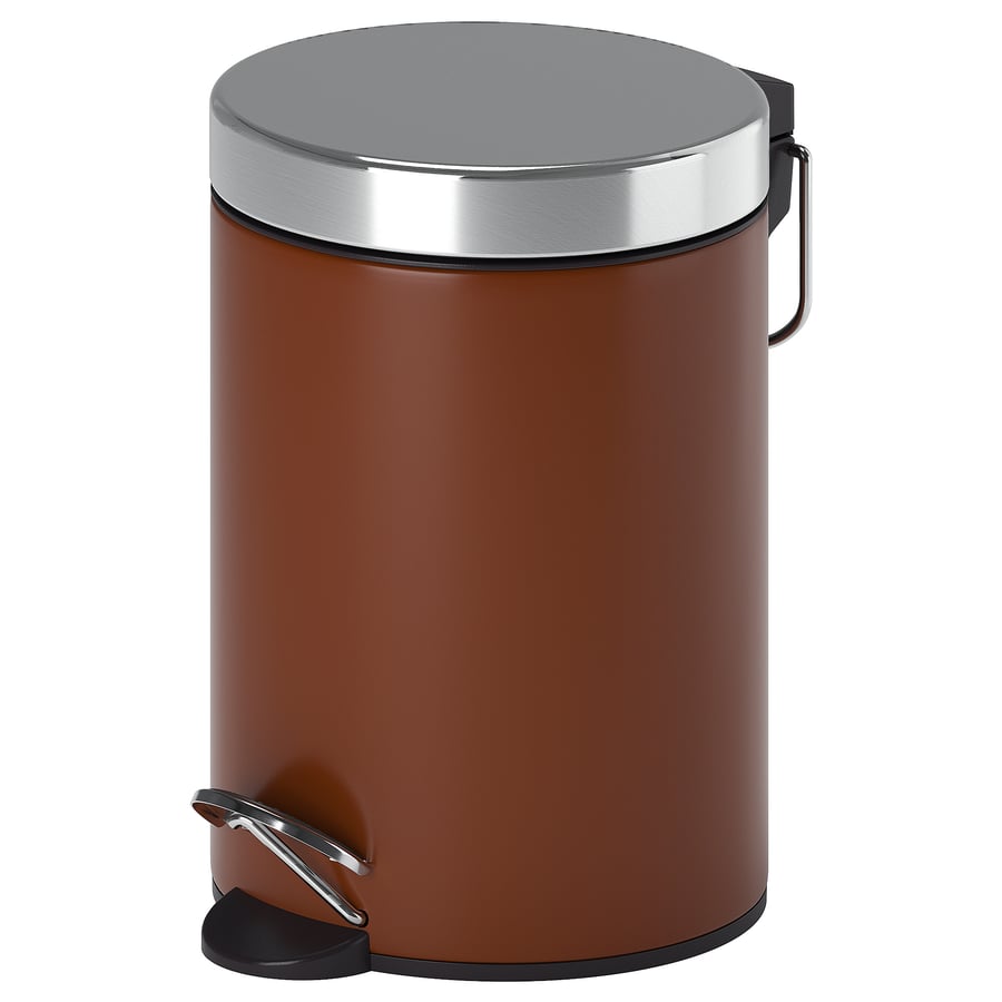 EKOLN Trash can, brown, 3 l (1 gallon) IKEA CA