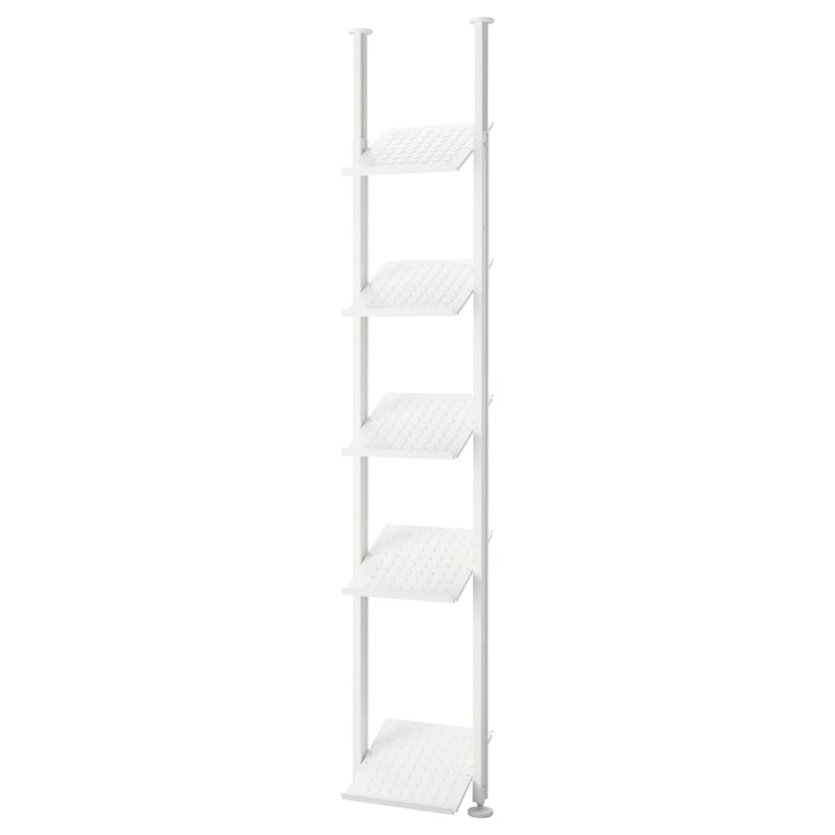 ELVARLI open storage combination, white, 52x36x222350 cm (203/8x141