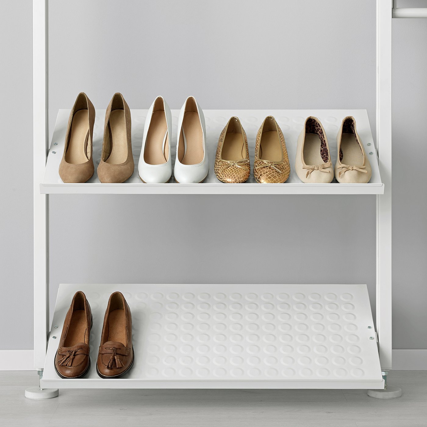 ELVARLI wardrobe combination, white, 175x51x222-350 cm (687