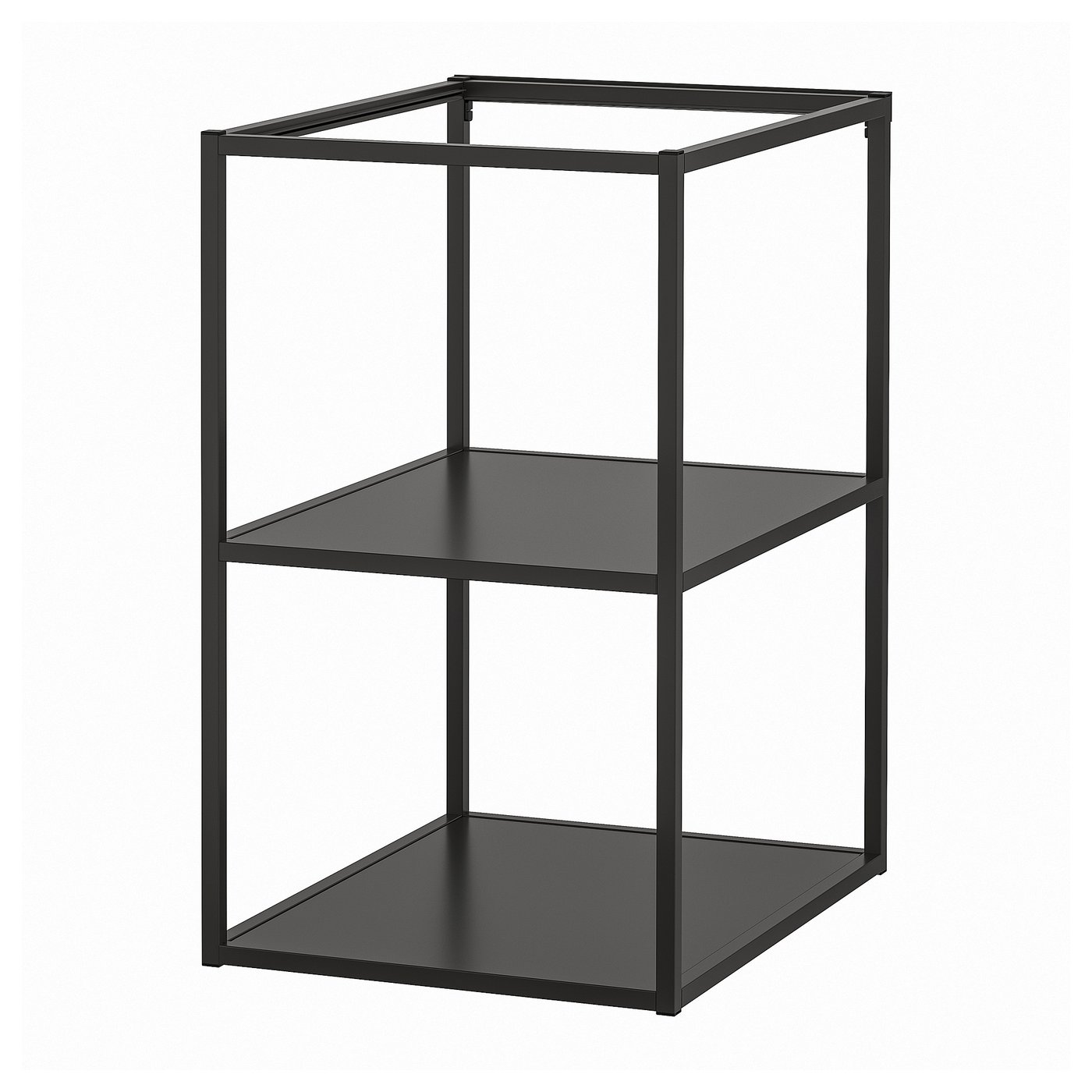 ENHET base fr w shelves, anthracite, 46x61x76 cm (18x24x30