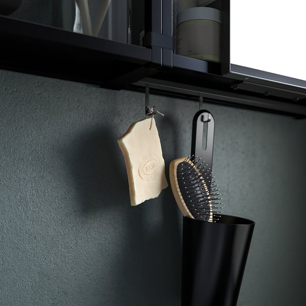 ENHET Bathroom, anthracite/gray frame, 18x18x24" (46x46x61 cm) IKEA CA
