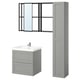 ENHET Bathroom, anthracite/gray frame, 24 "