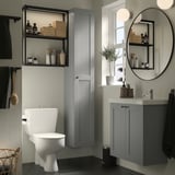 ENHET Bathroom, anthracite/gray frame, 24 "