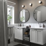 ENHET Bathroom, anthracite/white frame, 24 "