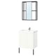 ENHET Bathroom, anthracite/white frame, 24 "