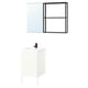 ENHET Bathroom, anthracite/white, 18 "