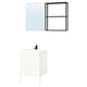 Option: ENHET Bathroom, anthracite/white, 24 "