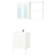 ENHET Bathroom, white/white frame, 24x18x24 "