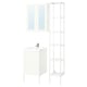 Option: ENHET Bathroom, white/white frame, 18 "