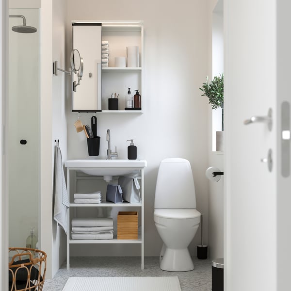 ENHET Bathroom, white, 24 "