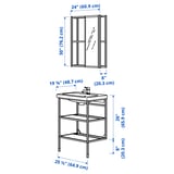 ENHET Bathroom, white, 24 "