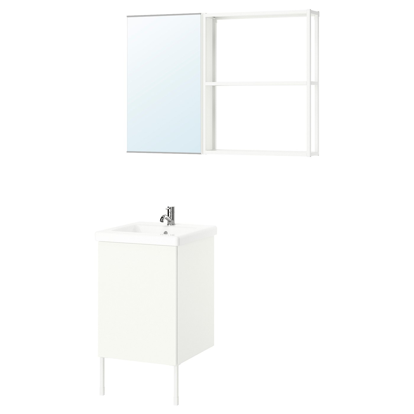 white, bathroom, ENHET エーンヘート IKEA 46 (18 cm バス・洗面所用品