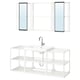 ENHET Bathroom, white, 24x18x24 "