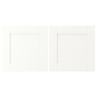 ENHET Door, white frame, 15x15 "