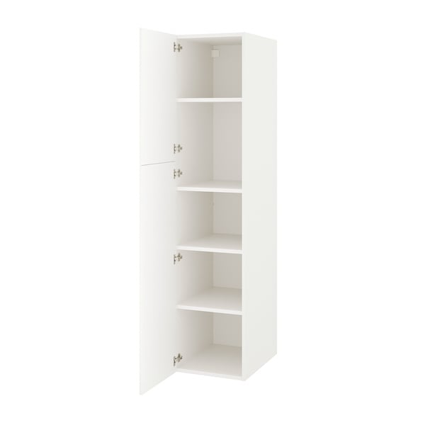 ENHET High cabinet with 2 doors, white, 18x24 3/4x80 "