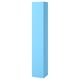 ENHET High cabinet with doors, light blue, 12x12 5/8x72 "