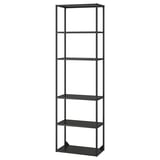 ENHET High fr w shelves, anthracite, 24x12x80 "