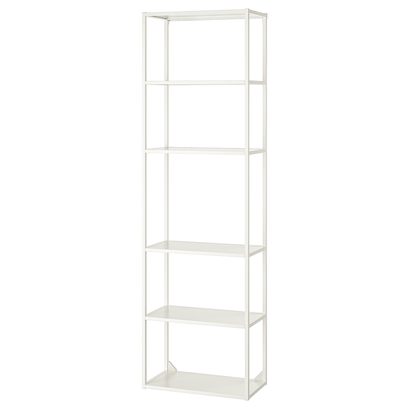 ENHET high fr w shelves, white, 61x30x203 cm (24x12x80